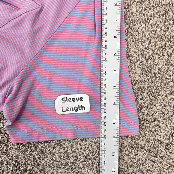 Vineyard Vines Mens XL Edgartown Preppy Coastal Golf Striped Polo Pima Cotton - Picture 8 of 9